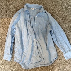 Old Navy Light Blue Boyfriend Shirt